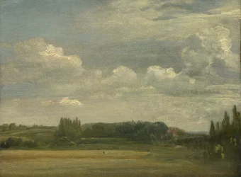 East Bergholt Common, Widok na plebanię, 18 sierpnia 1813