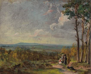 Hampstead Heath Patrząc W Kierunku Harrow