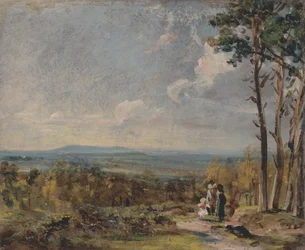 Hampstead Heath patrząc w kierunku Harrow