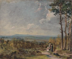 Hampstead Heath patrzący na Harrow, 1821.