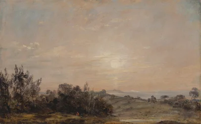 Hampstead Heath patrzący na Harrow, 1821-1822.