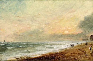 Plaża w Hove, ok. 1824
