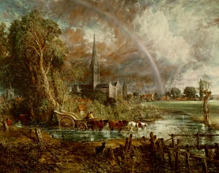 Katedra w Salisbury widziana z łąk, 1831