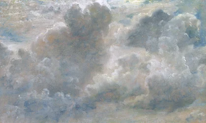Studium chmur Cumulus, 1822 (olej na papierze nałożony na płótno)