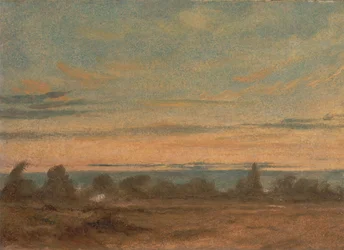 Lato - Wieczór Krajobraz, ca. 1825.