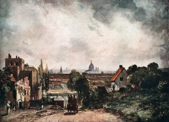 Widok londyńskiego City z domku Sir Richarda Steelesa, XIX w. 1913.