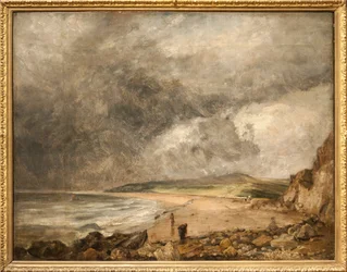 Weymouth Bay Zbliża się burza (olej na płótnie)