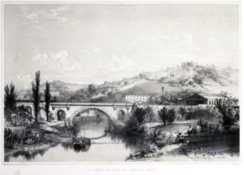 Most i dworzec św. Jakuba, Bath, 1846 r.
