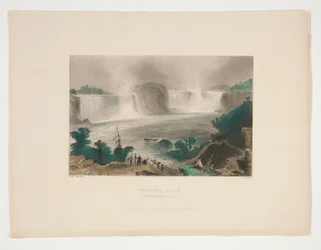 Wodospad Niagara (w pobliżu Clifton House), ilustracja dla Nathaniela Parkera Willisa