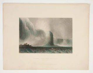 Wodospad Niagara z promu, ilustracja dla Nathaniela Parkera Willisa