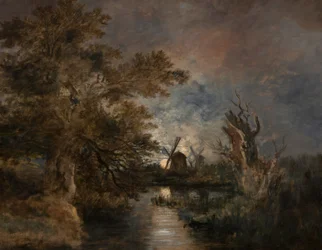 Światło księżyca nad rzeką Yare, ok. 1816-1817 (olej na płótnie)