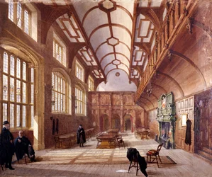 Wnętrze Charterhouse, Londyn, 1885