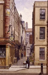 Stag Public House, Devereux Court, Londyn, 1887