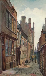 Strand Lane, patrząc w stronę rzeki, 1926