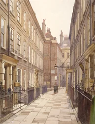Widok Catherine Court, Tower Hill, Londyn, patrząc na wschód, 1886