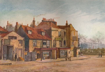 Widok na Lawrence Street, Chelsea, Londyn, 1882