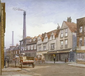 Widok Mint Street, Southwark, Londyn, 1884
