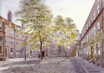 Widok Staple Inn, Londyn, 1882