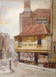 Widok na Old Curiosity Shop, Portsmouth Street, Westminster, Londyn, 1879