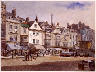Whitechapel High Street, Stepney, Londyn, 1884