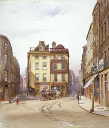 Wych Street i Holywell Street, Westminster, Londyn, 1881 r.