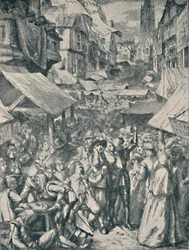 Targowisko próżności. Z The Pilgrims Progress John Bunyan, c1850-1890, 1923