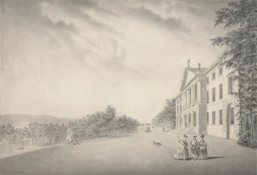 Wschodni widok West Wycombe House, Buckinghamshire