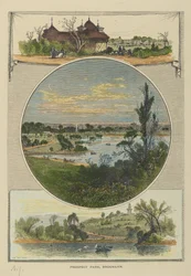 Prospect Park, Brooklyn (ręcznie barwiony grawerunek)