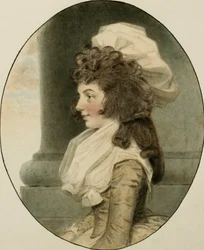 Portret Sarah Whitmore, siedzącej przy kolumnie, 1787