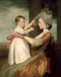 Portret Elizabeth Mortlock (ur. 1756) i jej syna Johna Mortlocka Młodszego, 1779 (zobacz 332898 dla pary)