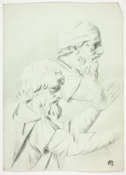 Dwóch mężczyzn z profilu (z Bas Relief)