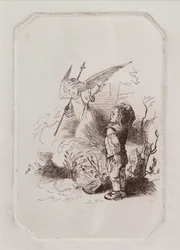 Chłopiec i Anioł (akwaforta)