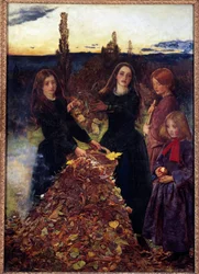 Malarstwo jesiennych liści autorstwa Johna Everetta Millaisa (1829-1896)