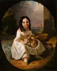 Mary Elizabeth Francis, córka artysty, ca. 1840.