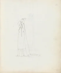 Pani Siddons jako Constance, 1783 (pióro, tusz i pranie na papierze)
