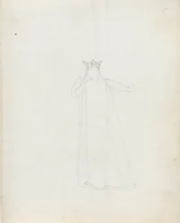 Pani Siddons jako Constance, 1783 (pióro, tusz i pranie na papierze)