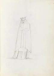 Pani Siddons jako Constance, 1783 (pióro, tusz i pranie na papierze)