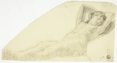Naga dziewczyna podczas snu