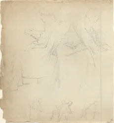 Arkusz studiów [recto i verso]