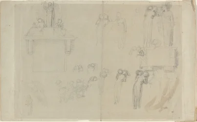 Arkusz studiów [recto i verso]