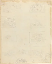 Arkusz studiów [recto i verso]