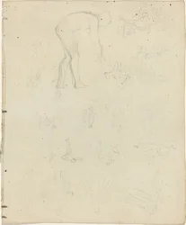 Arkusz studiów [recto i verso]
