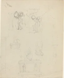 Arkusz studiów [recto i verso]