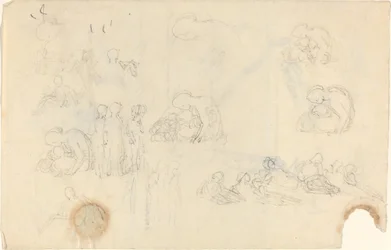 Arkusz studiów [recto i verso]
