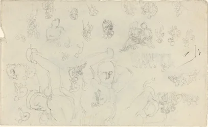 Arkusz studiów [recto i verso]