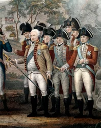 Brytyjscy oficerowie Tarleton, Cornwallis, Abercrombie, O