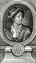 Matthew Prior, grawerowane przez J. Clarka, 1722