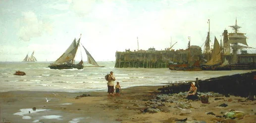 Odpływ, port Whitstable