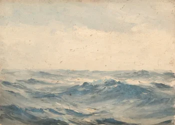 Pejzaż morski, ok. 1900 (olej na płótnie)