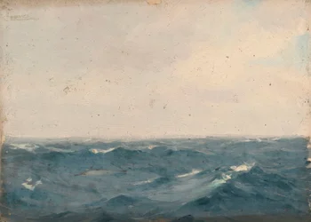 Pejzaż morski, ok. 1900 (olej na płótnie)